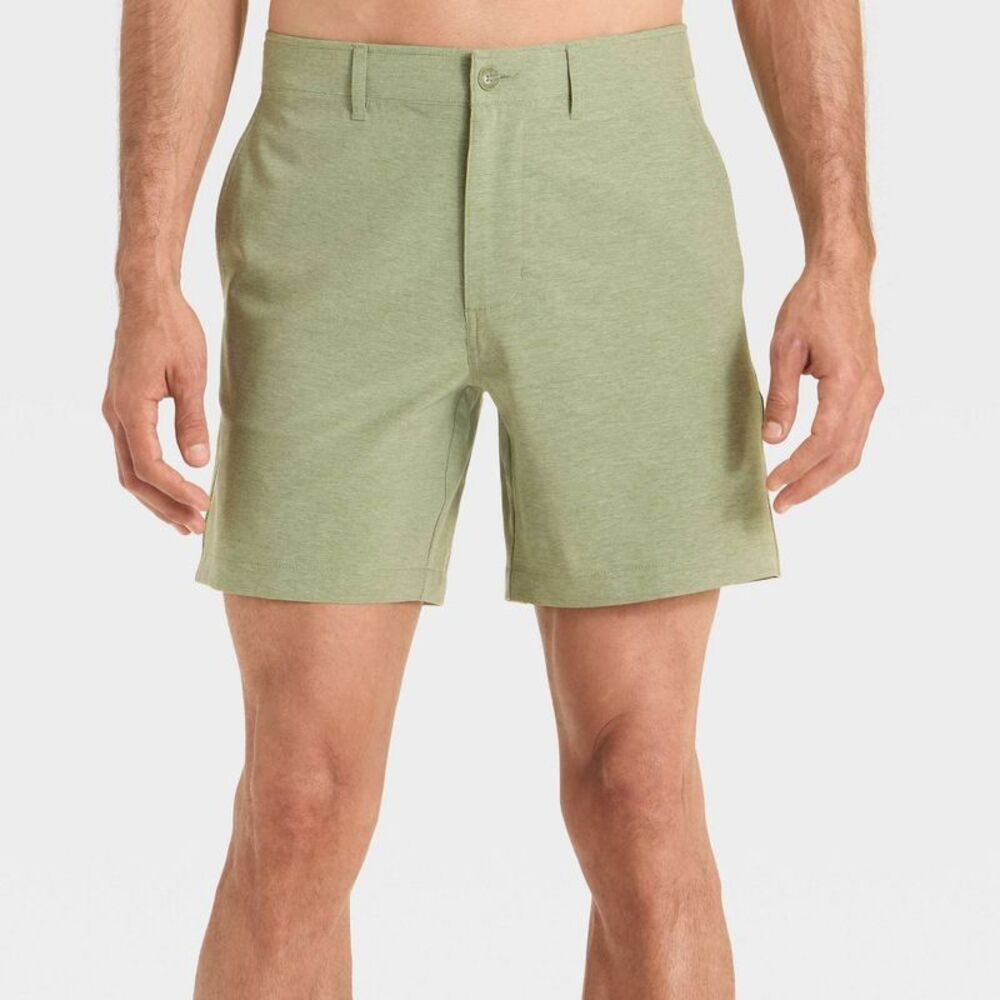 Men's 7'' Hybrid Swim Shorts - Goodfellow & Co Green 28